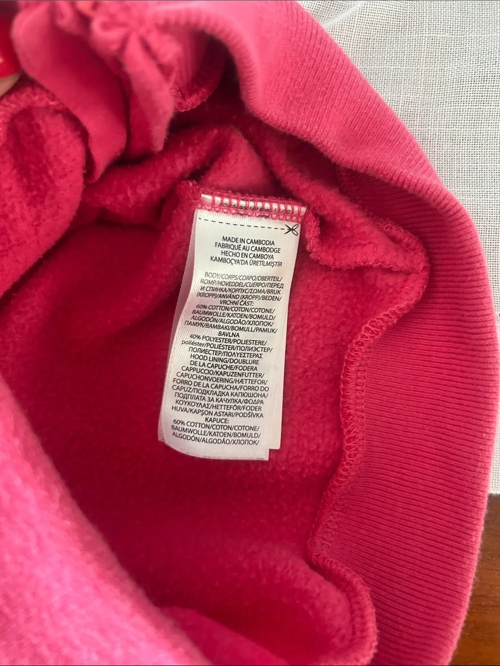 Ralph Lauren Hot Pink Hooded Zip-Up Sweatshirt for Kids